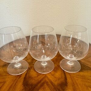 3 Riedel Vinum Brandy Snifter Crystal Glasses